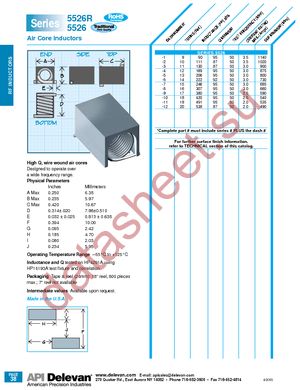 5526R-10 datasheet  